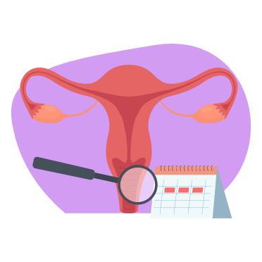 Un utérus et un calendrier